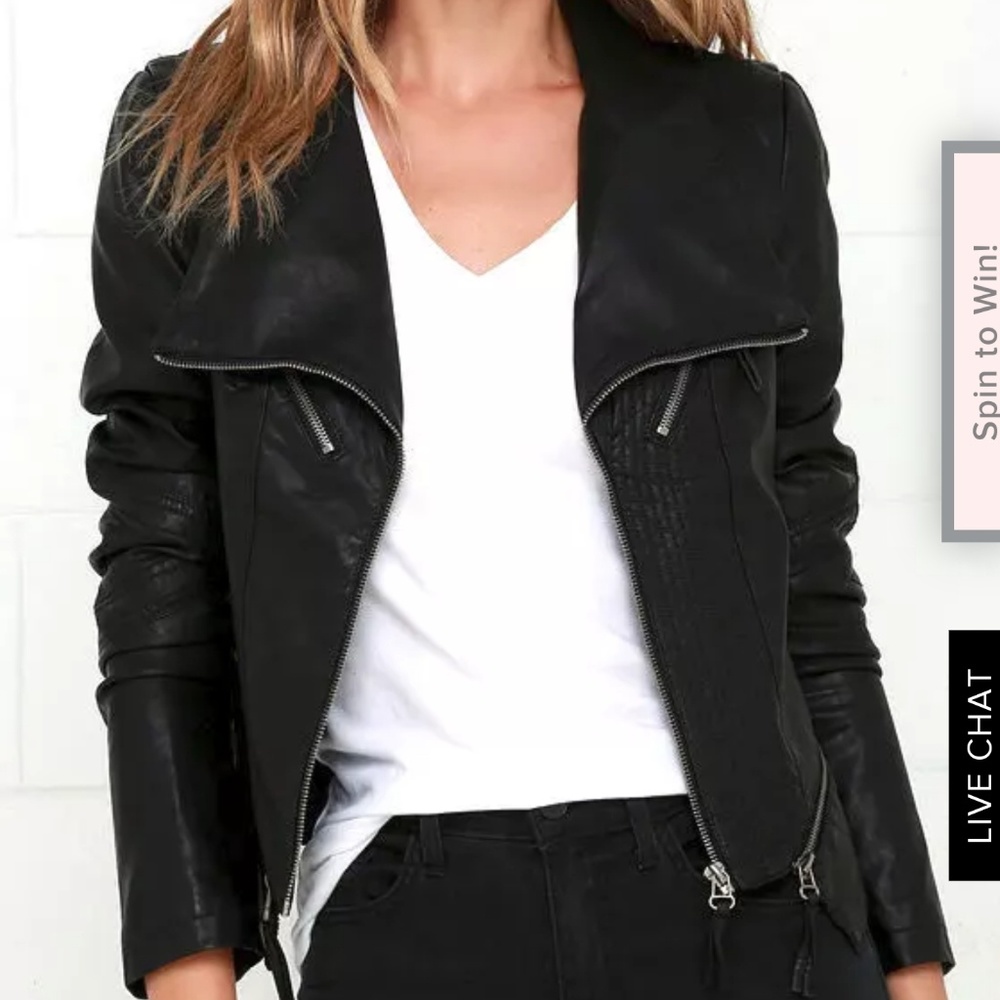 Vegan leather jacket